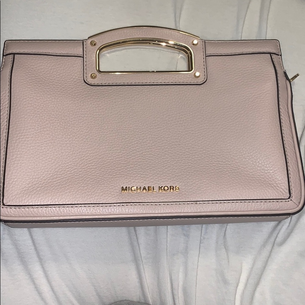 Michael Kors pink crossbody /clutch